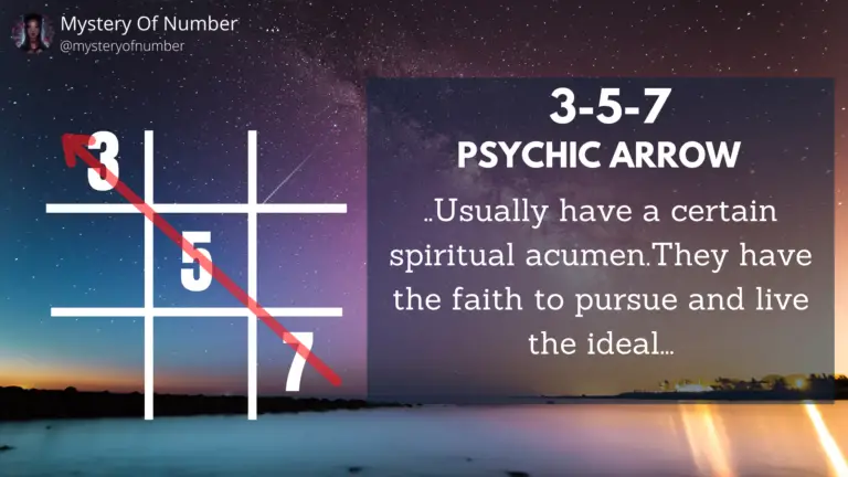 Spiritual arrow 3-5-7: Arrows in numerology